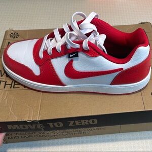 Nike Red and White Sneakers